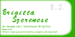 brigitta szerencse business card